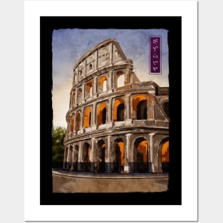 Colosseum - Black Posters and Art